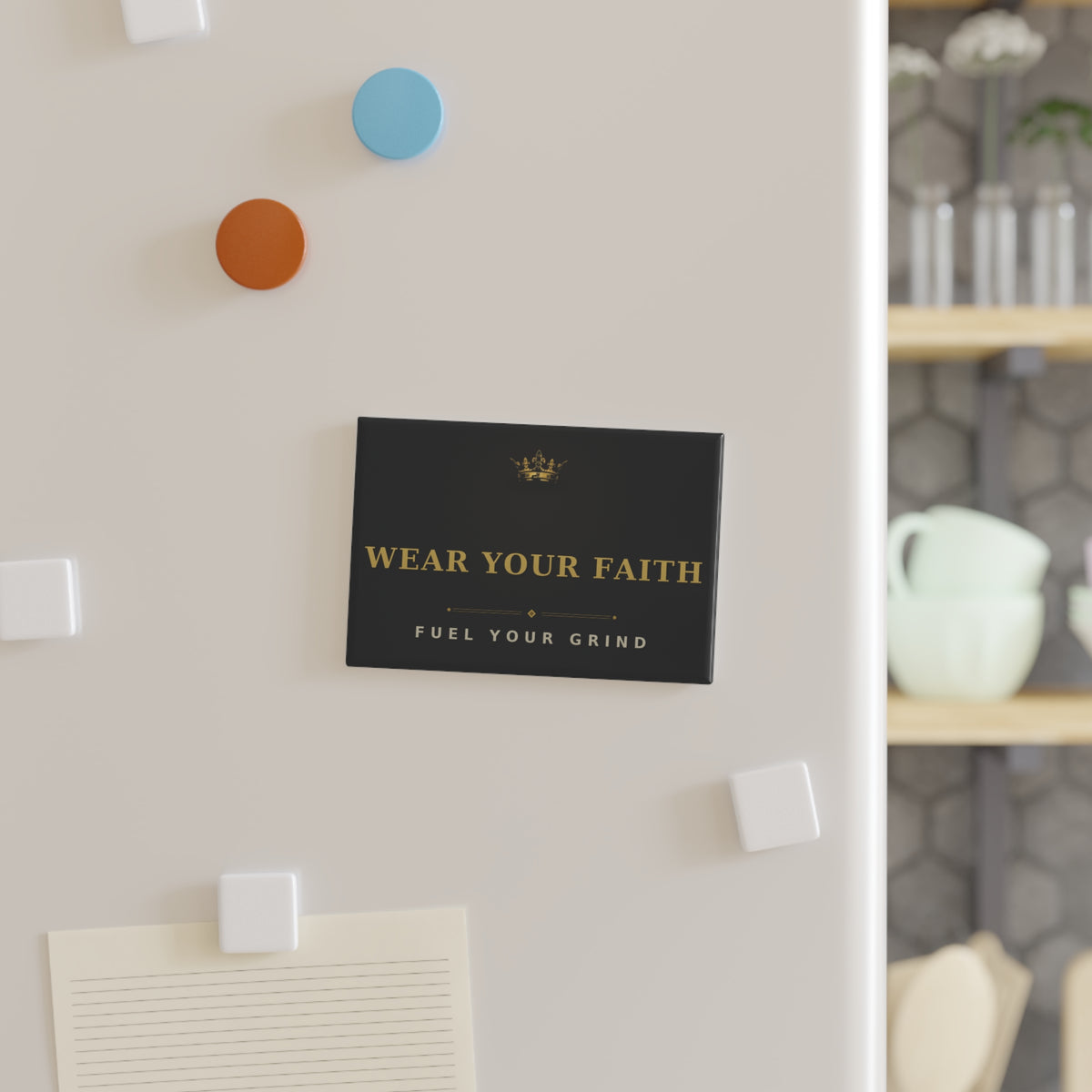 Wear Your Faith Fuel Your Grind Rectangle Magnet