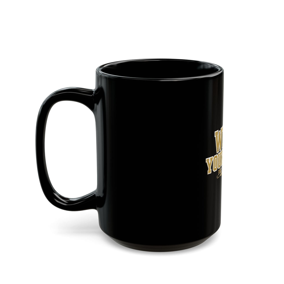 Wear Your Faith Black Mug