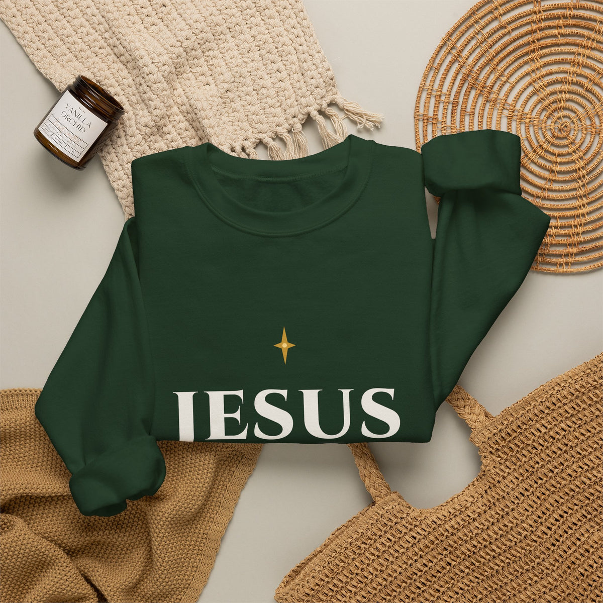 Jesus Is the Reason for the Season - Christmas Crewneck Sweatshirt