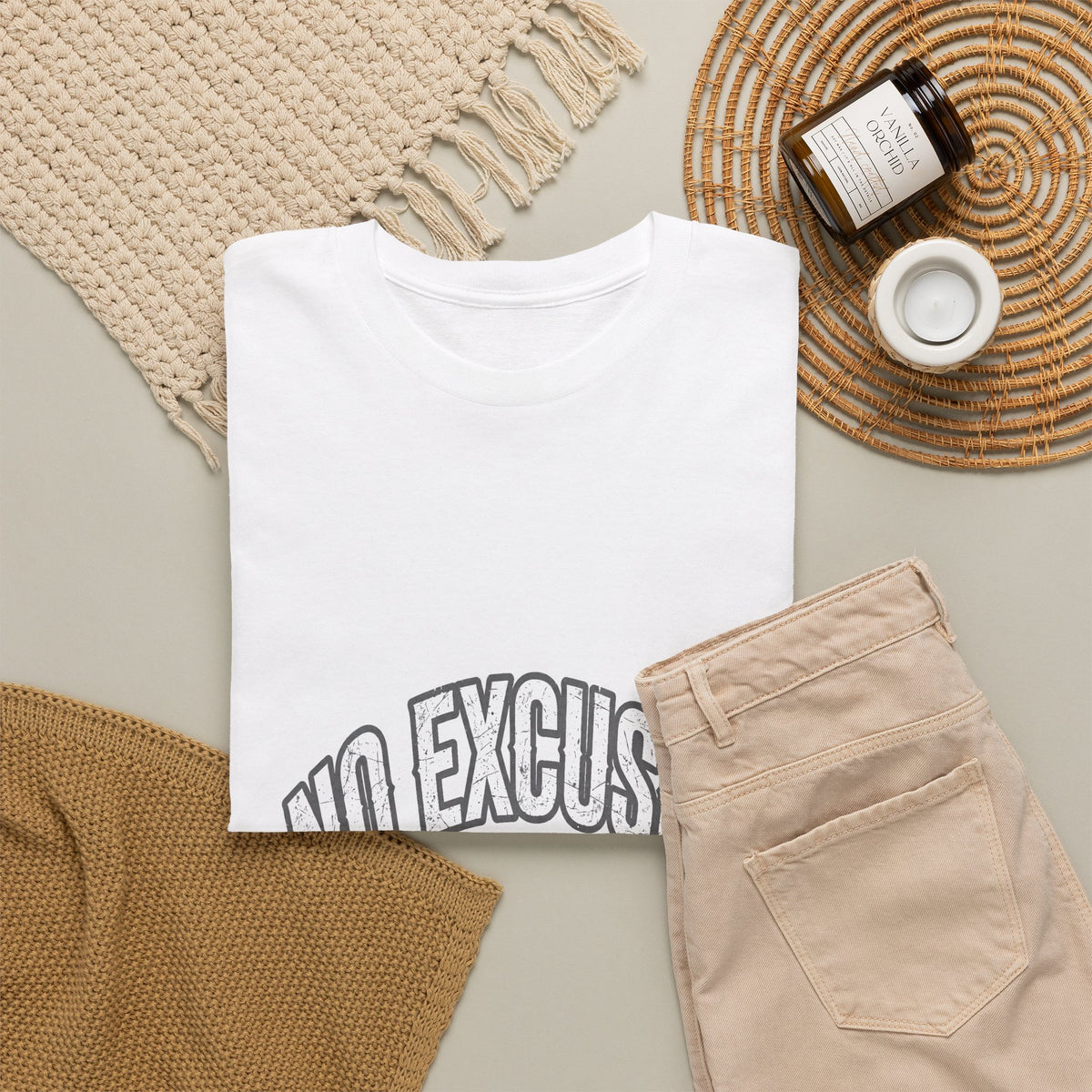 No Excuses - Gym Motivational T-Shirt