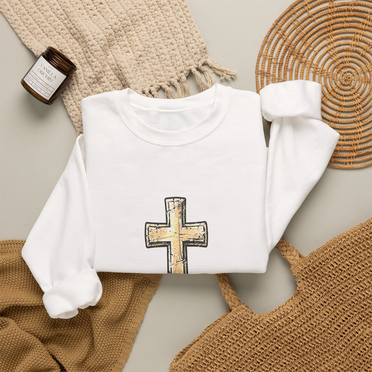 Faith Over Fear - Christian Crewneck Sweatshirt