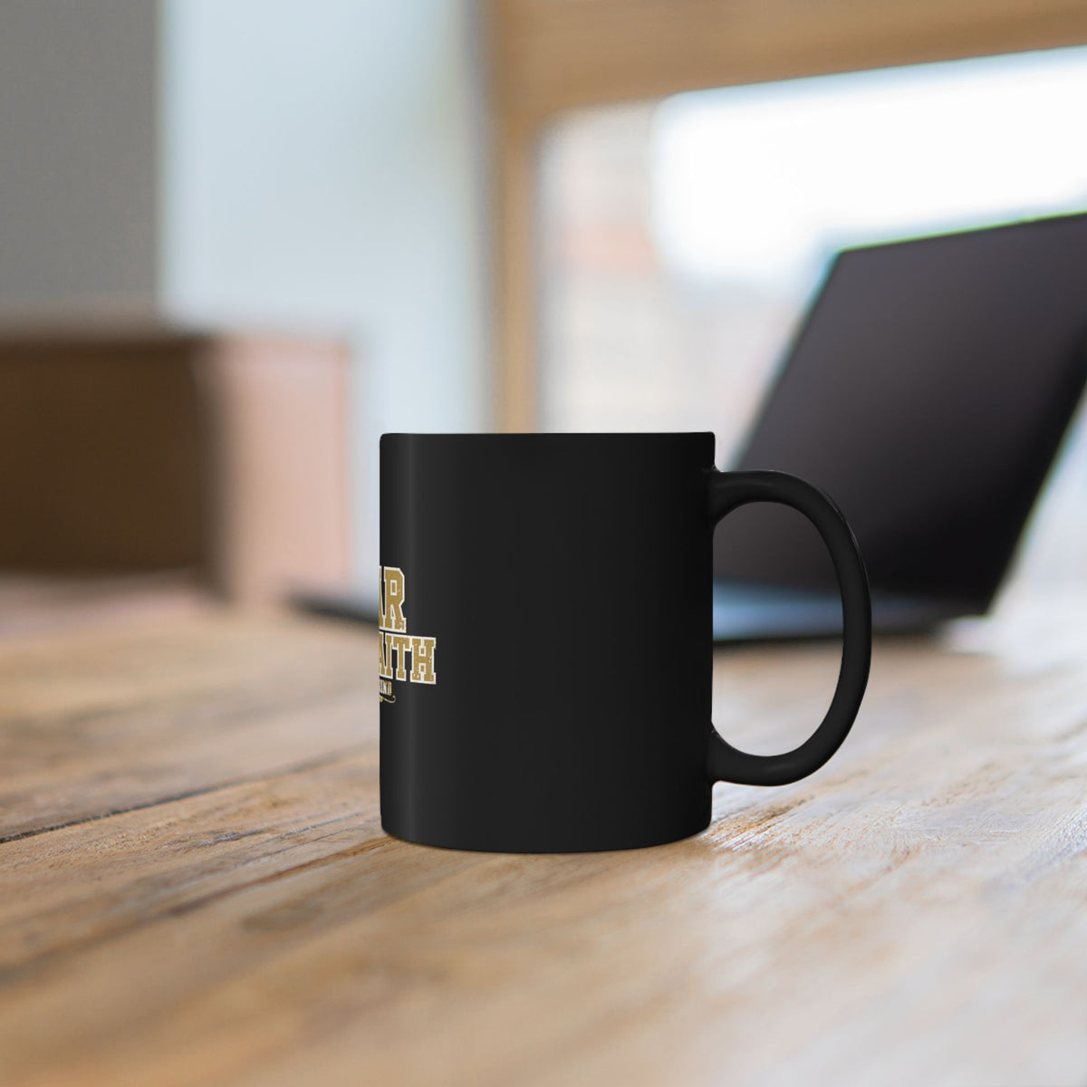 Wear Your Faith Black Mug
